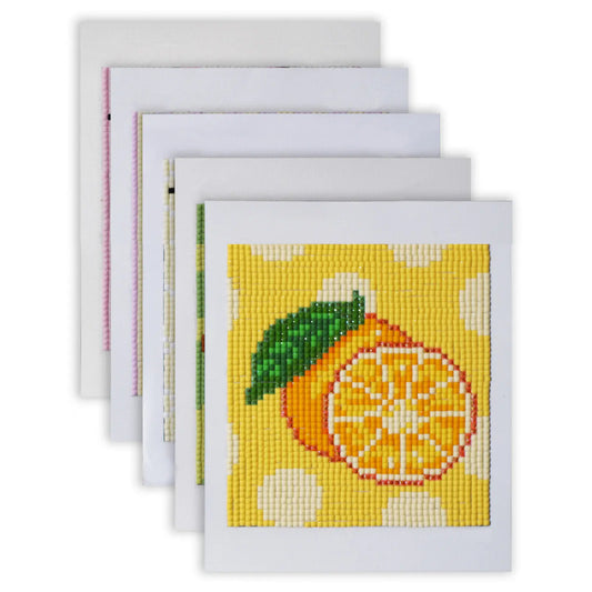 10-piece Cute Fruit Mini Diamond Painting Kit