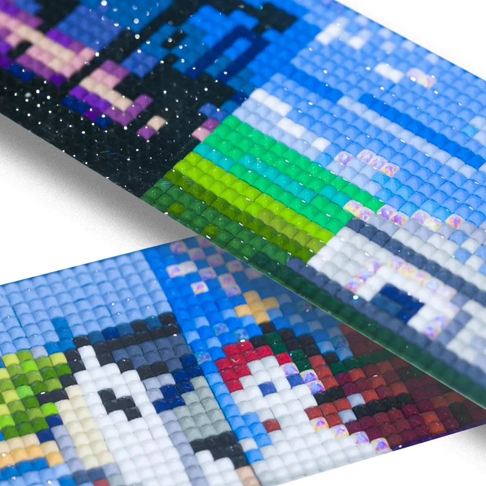 12-piece Mini World Landmarks Diamond Painting Kit 1