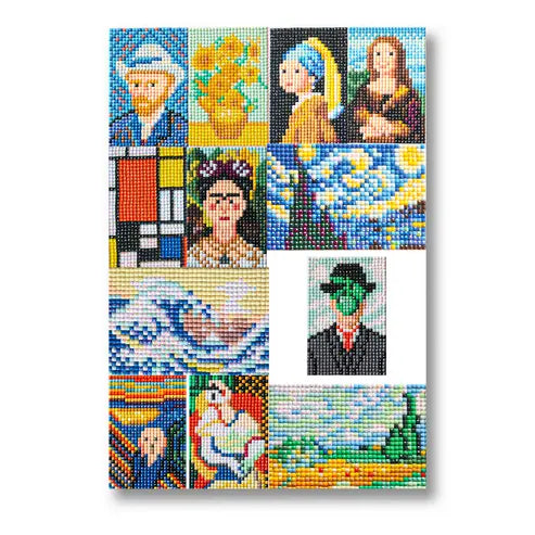 12-piece World Famous Artist Mini Diamond Painting Kit 5