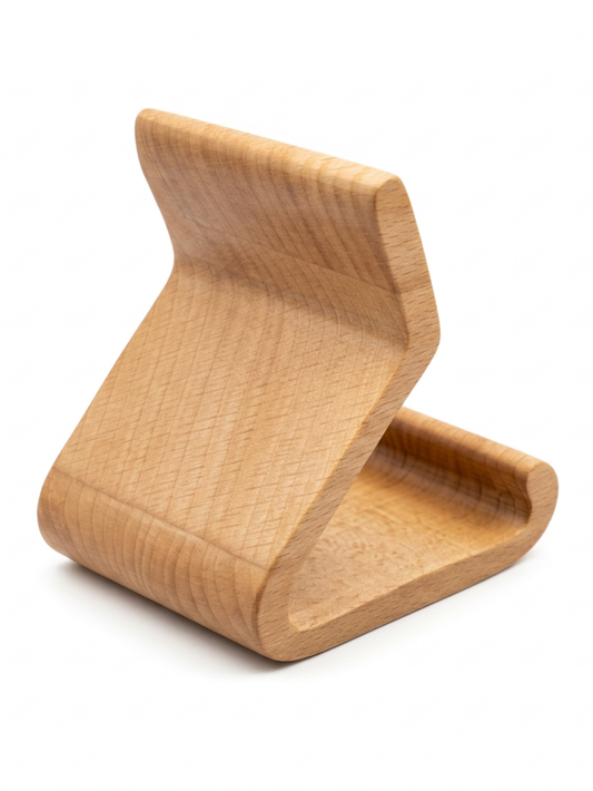 Natural Beech Wood Display Stand