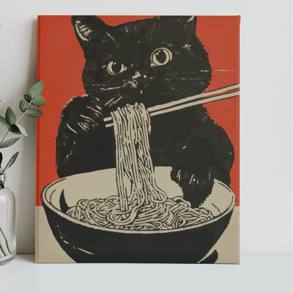Black-Cat-Ramen-Paint-by-Numbers-Kit-1