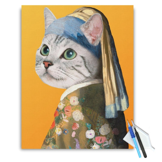 Cat-with-a-Pearl-Earring-Diamond-Painting-Kit-1