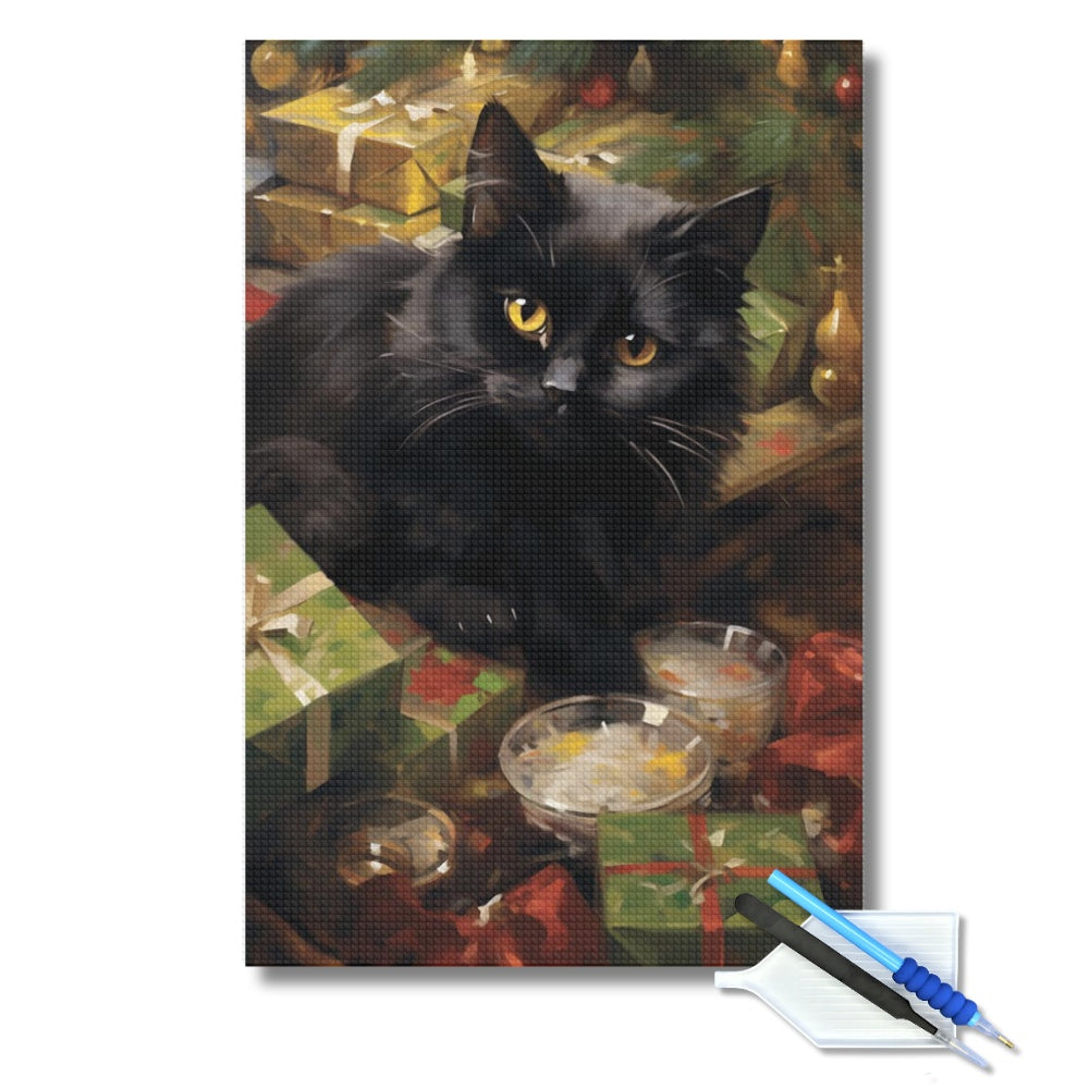 Catnip Christmas Diamond Painting Kit