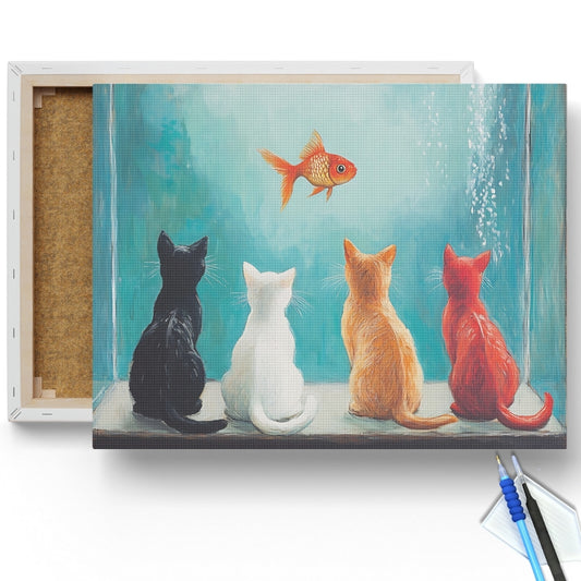 Cats-and-Goldfish-Diamond-Painting-Kit-1