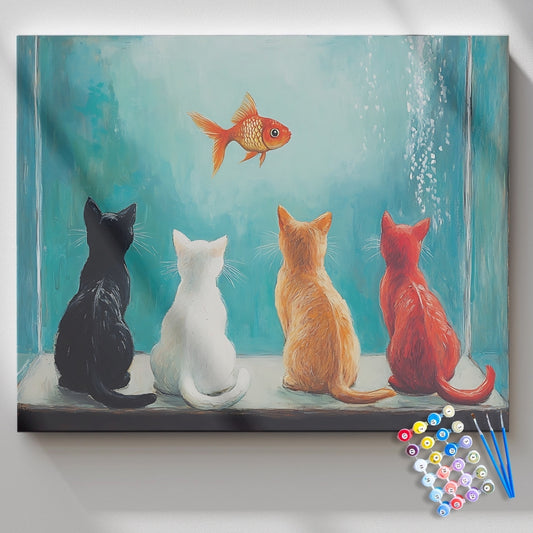 Cats-and-Goldfish-Paint-by-Numbers-Kit-1