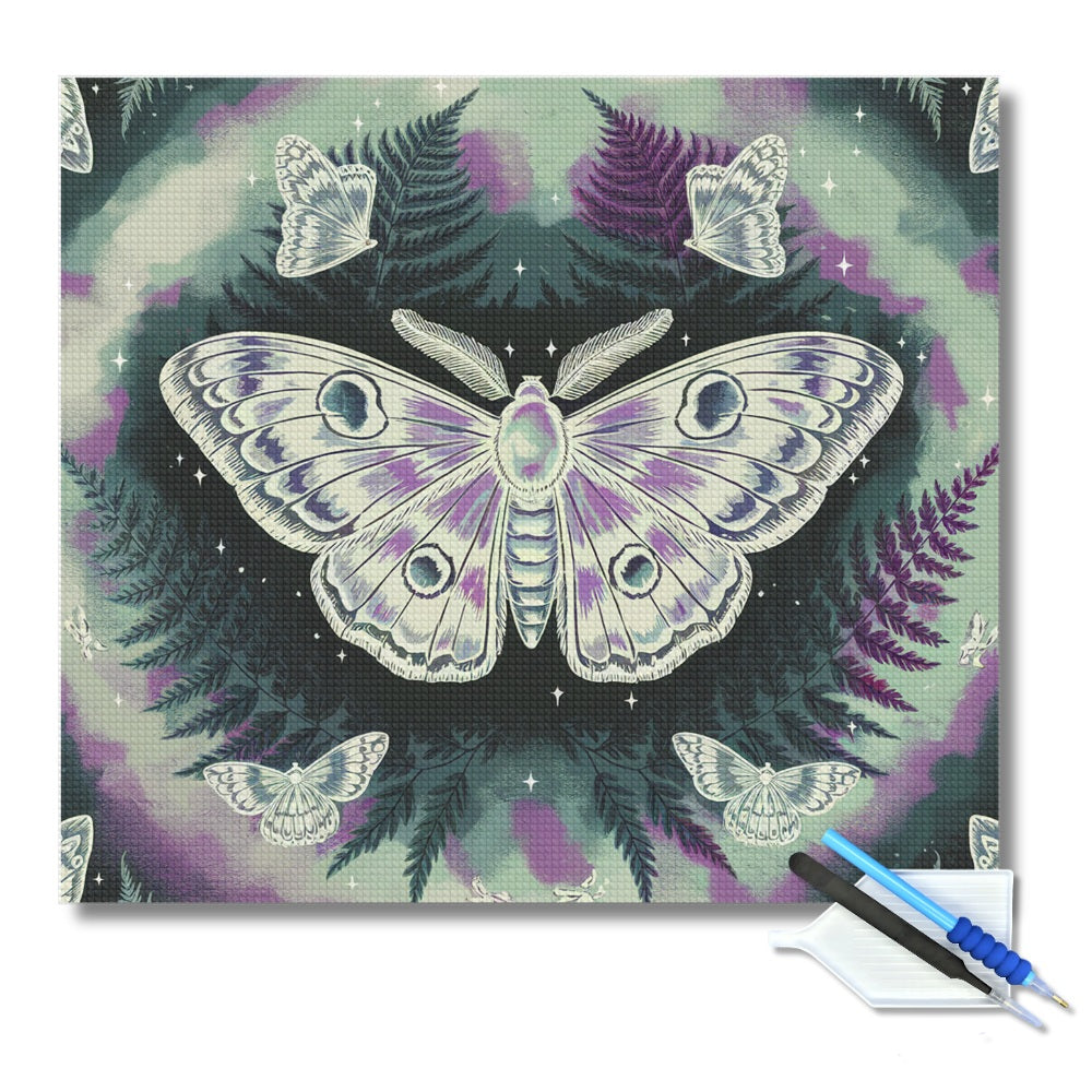 Celestial Moth Diamond Painting Kit