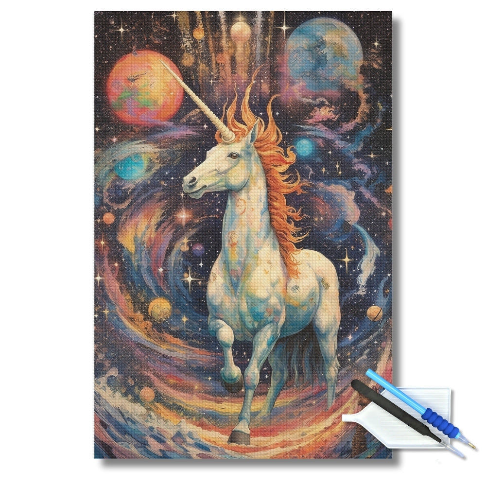 Celestial Unicorn Galaxy Diamond Painting Kit