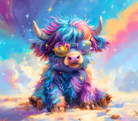 Cosmic Cool Highland Cow