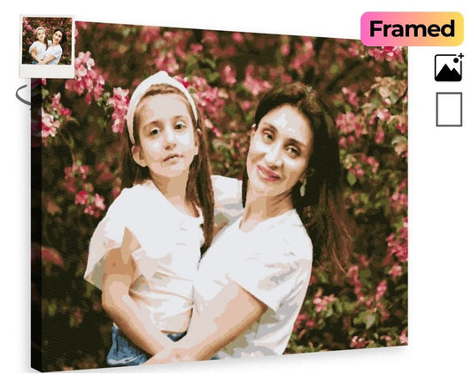 Custom Paint by Numbers Kit with Frame 01