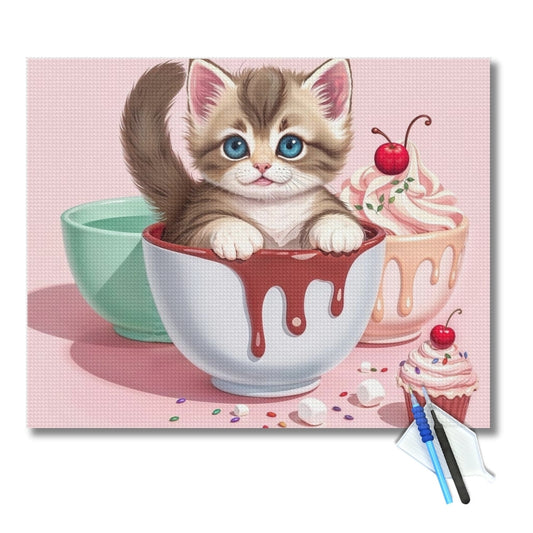 Cute-Kitten-Dessert-Diamond-Painting-Kit-1