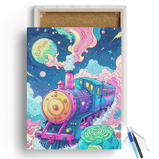 Dreamscape Cosmic Train Diamond Painting Kit