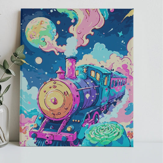 Dreamscape Cosmic Train Paint by Numbers Kit