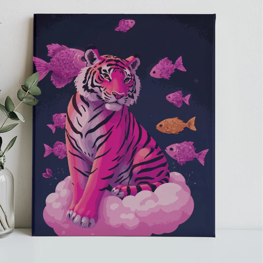 Dreamscape Pink Tiger Paint by Numbers Kit