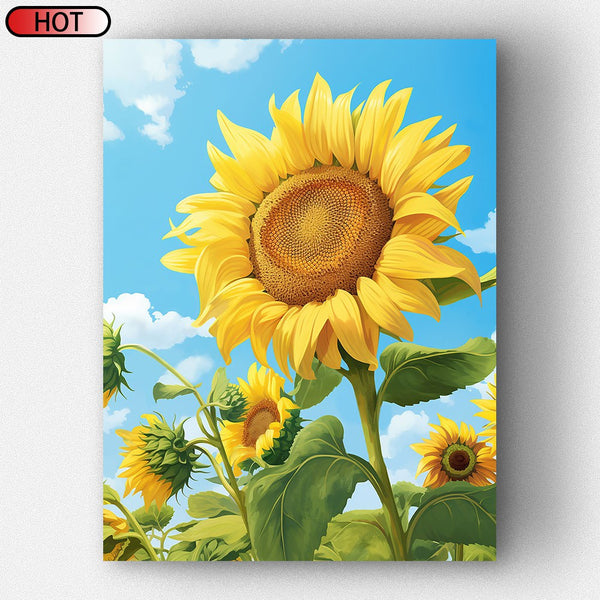 Golden Sunflower Bliss Diamond Painting Kit