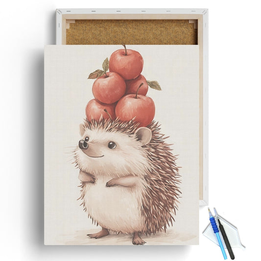 Hedgehog-Apples-Diamond-Painting-Kit-1