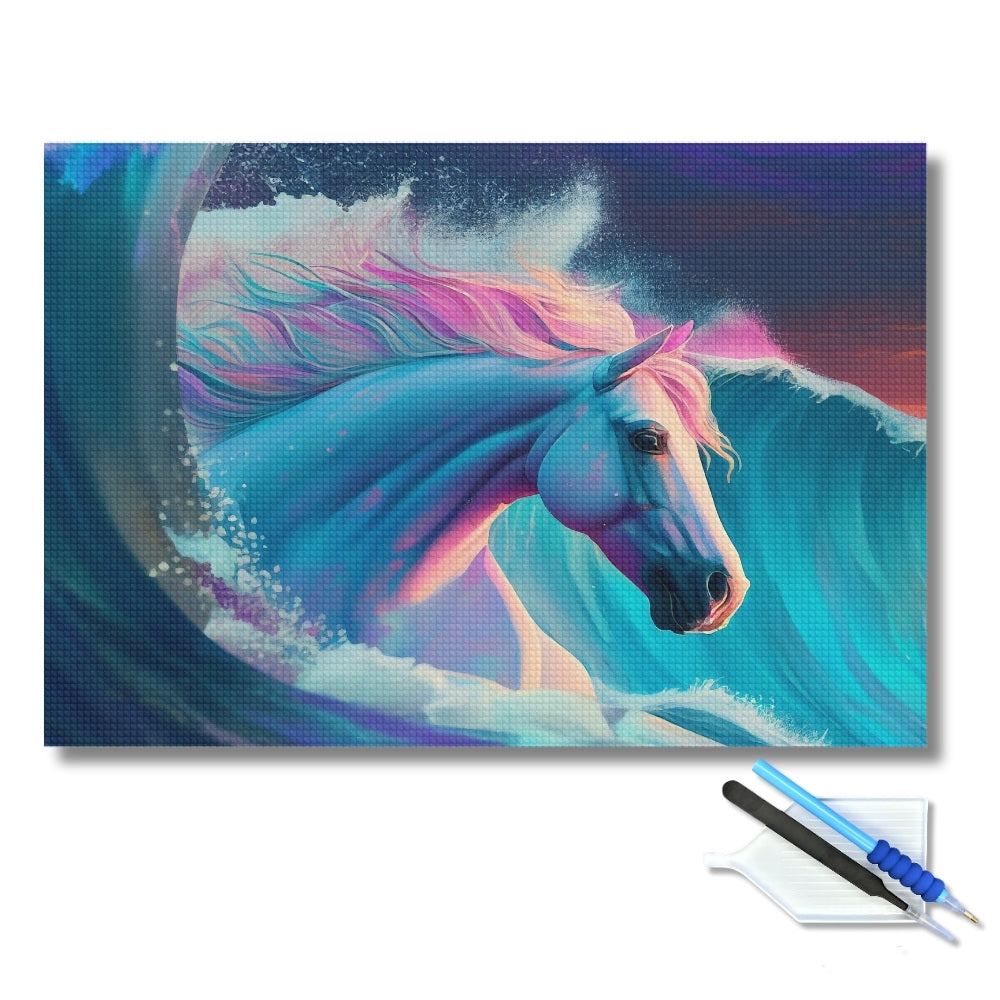Horse in the Sea Diamond Painting Kit