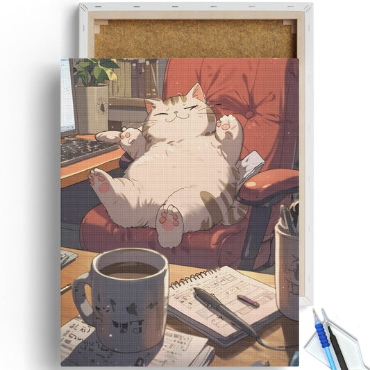 Lazy-Office-Cat-Diamond-Painting-Kit-1
