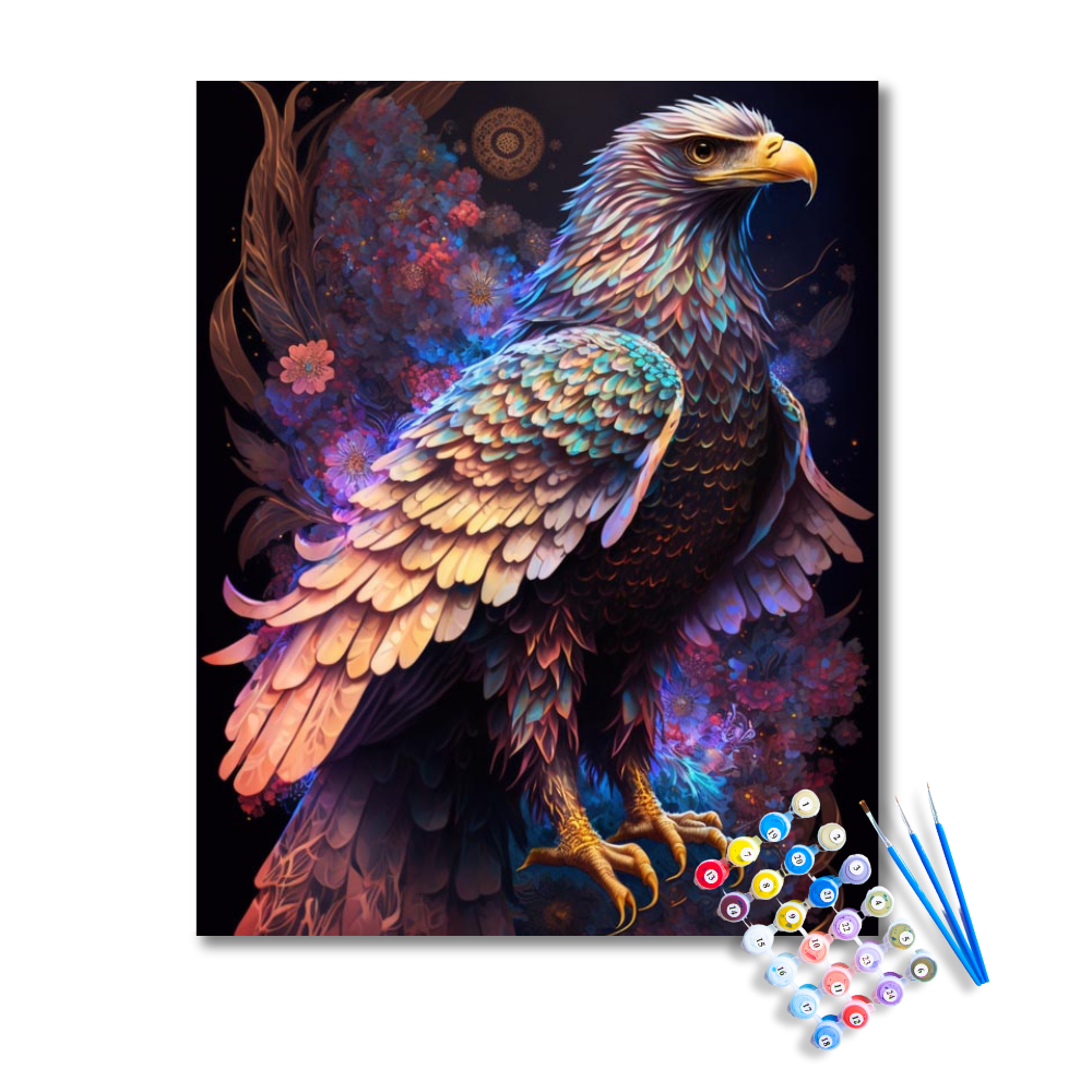 Majestic Celestial Eagle Paint by Numbers Kit