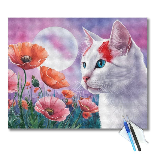 Moonlit-Cat-in-a-Field-of-Poppies-Diamond-Painting-Kit-1