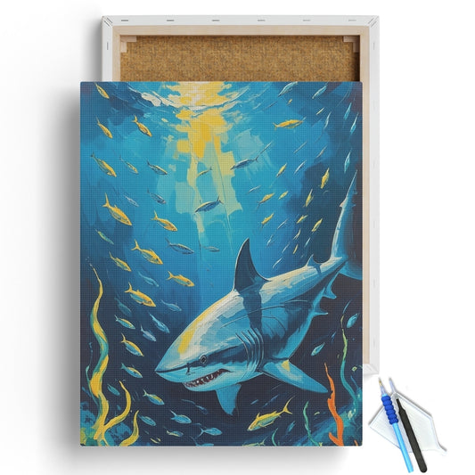 Ocean Predator Shark Diamond Painting Kit