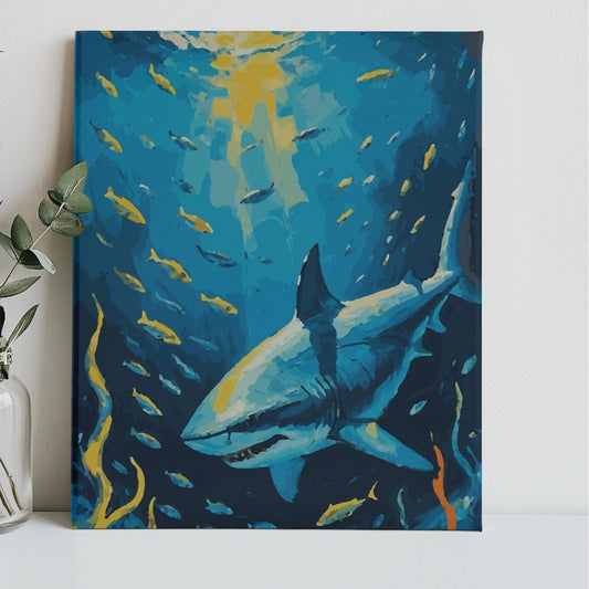 Ocean Predator Shark Paint by Numbers Kit