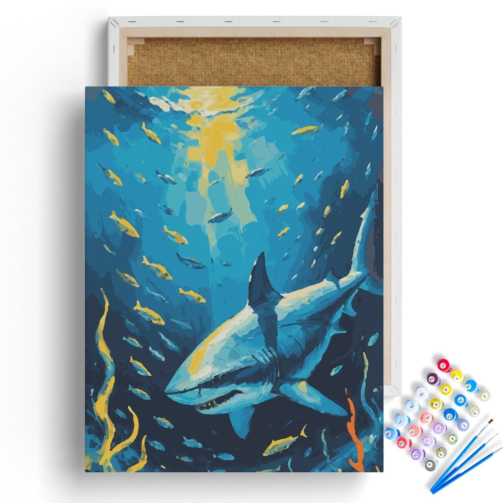 Ocean Predator Shark Paint by Numbers Kit