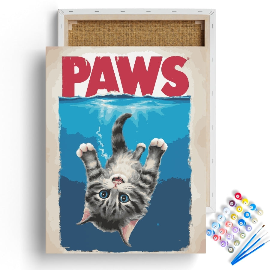PAWS Parody Paint by Numbers Kit