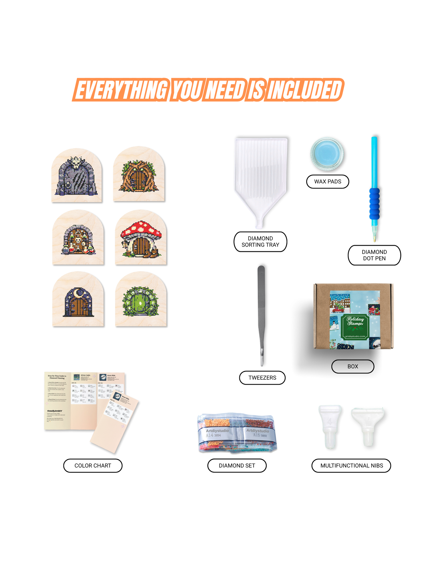 Wood Gem Minis – Fantasy Doors