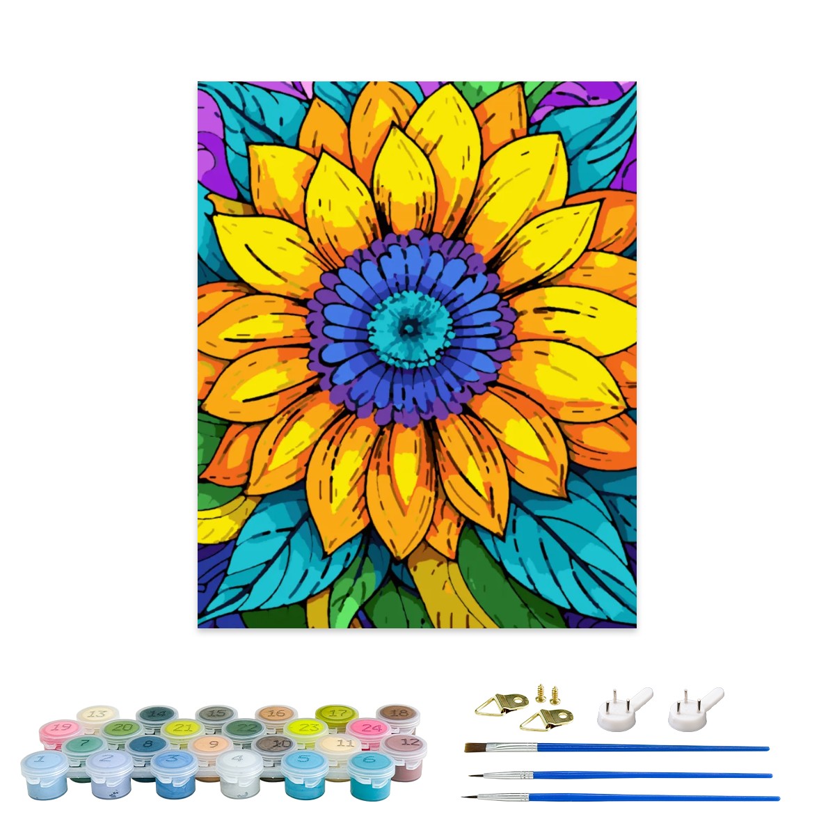 Radiant Sunburst Paint By Numbers Kit