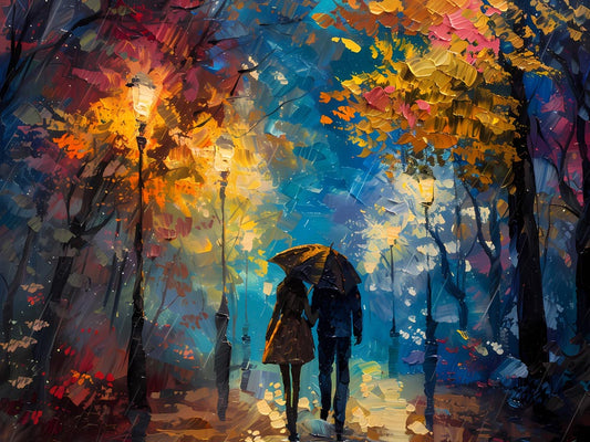 Romantic Rainy Walk