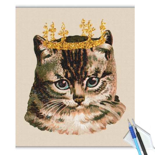 Royal Feline Majesty Diamond Painting Kit