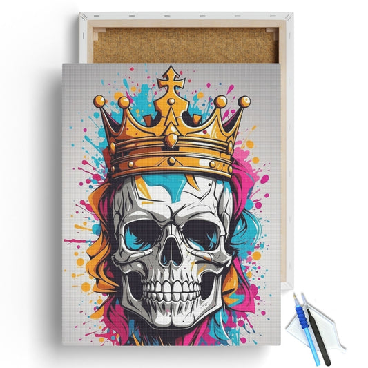 Royal Skull Graffiti Diamond Painting Kit