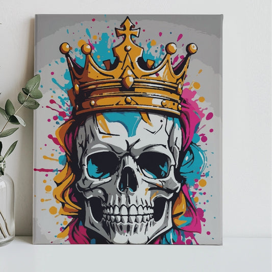 Royal Skull Graffiti Paint by Numbers Kit