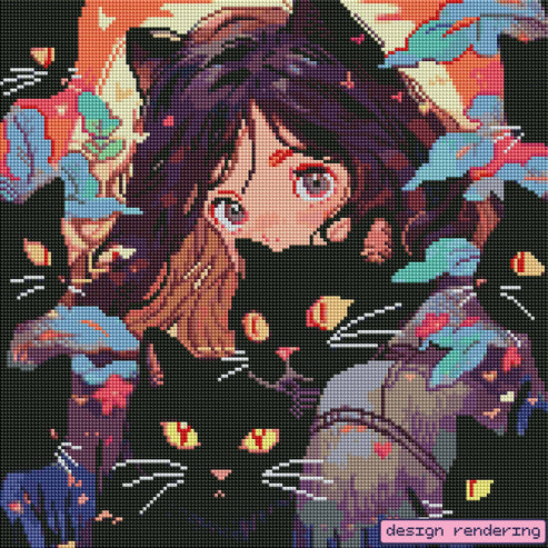 Shadowed-Feline-Enchantment-Diamond-Painting-Kit-1