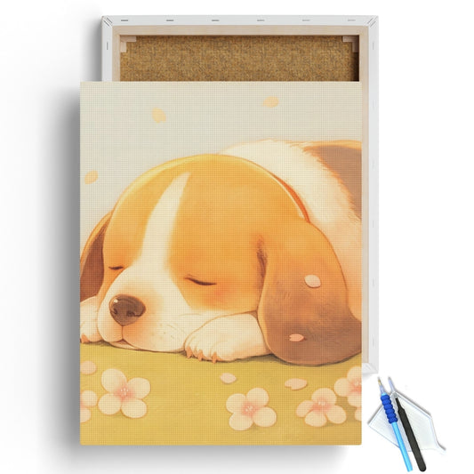 Sleeping Beagle Diamond Painting Kit