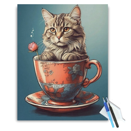Tea-Time-Tabby-Diamond-Painting-Kit-1