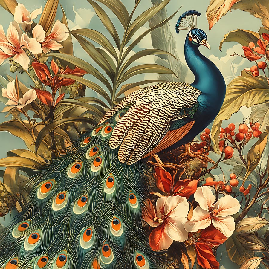 Timeless Peacock Elegance