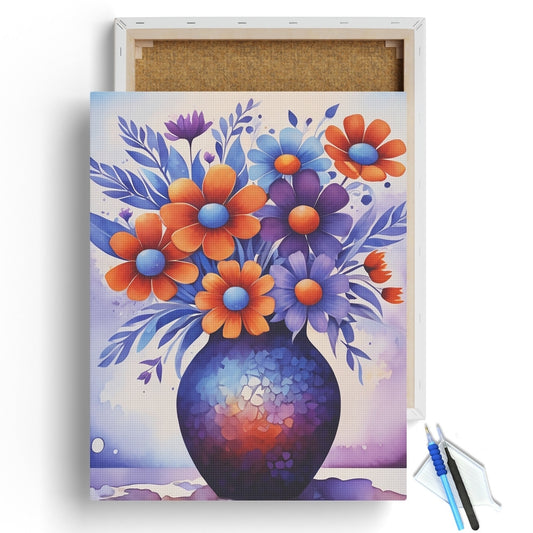 Vibrant Floral Elegance Diamond Painting Kit