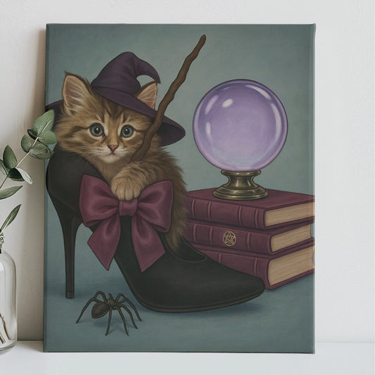Witchy-Kitten-with-Crystal-Ball-Paint-by-Numbers-Kit-1