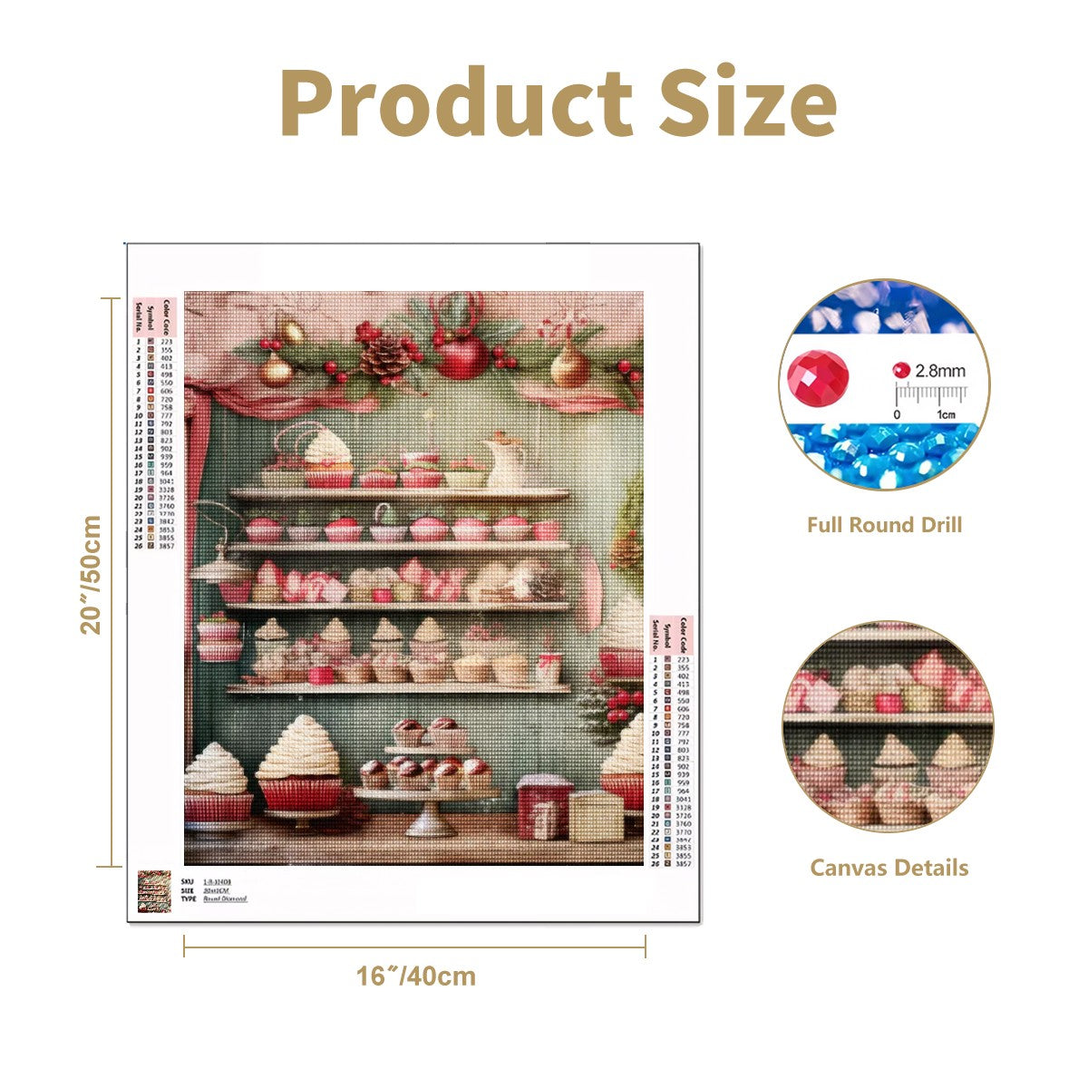 Ye Olde Christmas Shoppe Bakery Diamond Painting Kit image_6