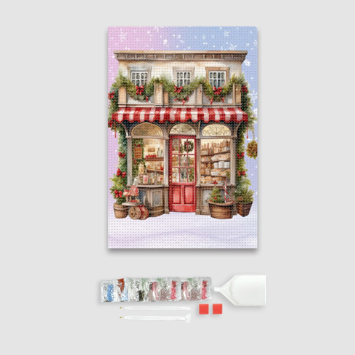 Ye Olde Christmas Shoppe Vintage Diamond Painting Kit 1