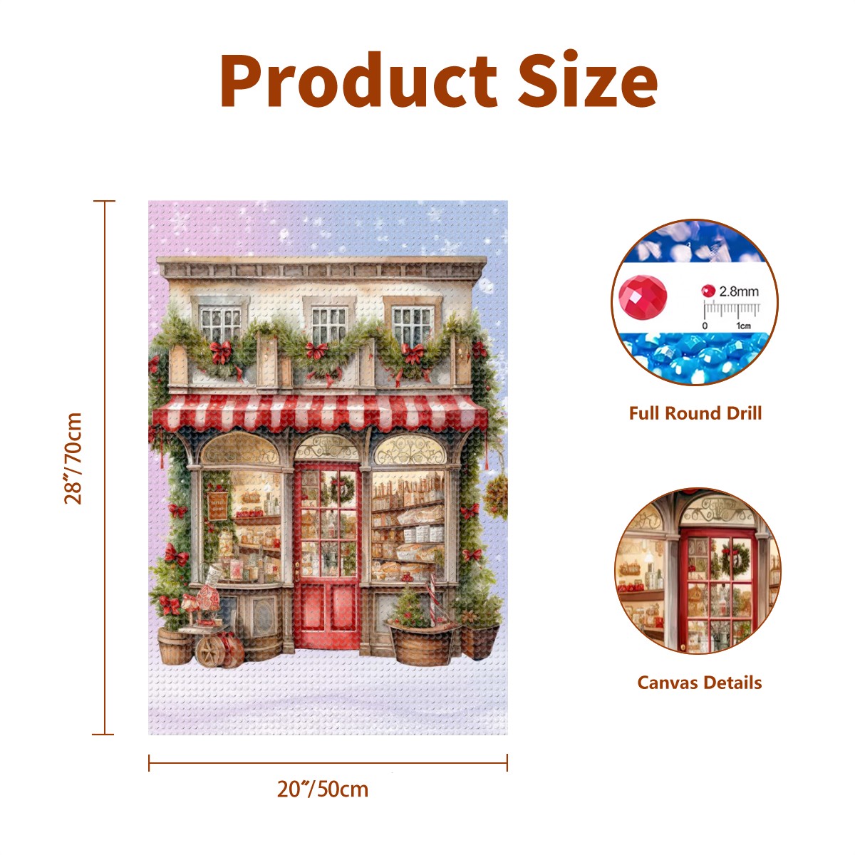 Ye Olde Christmas Shoppe Vintage Diamond Painting Kit 3