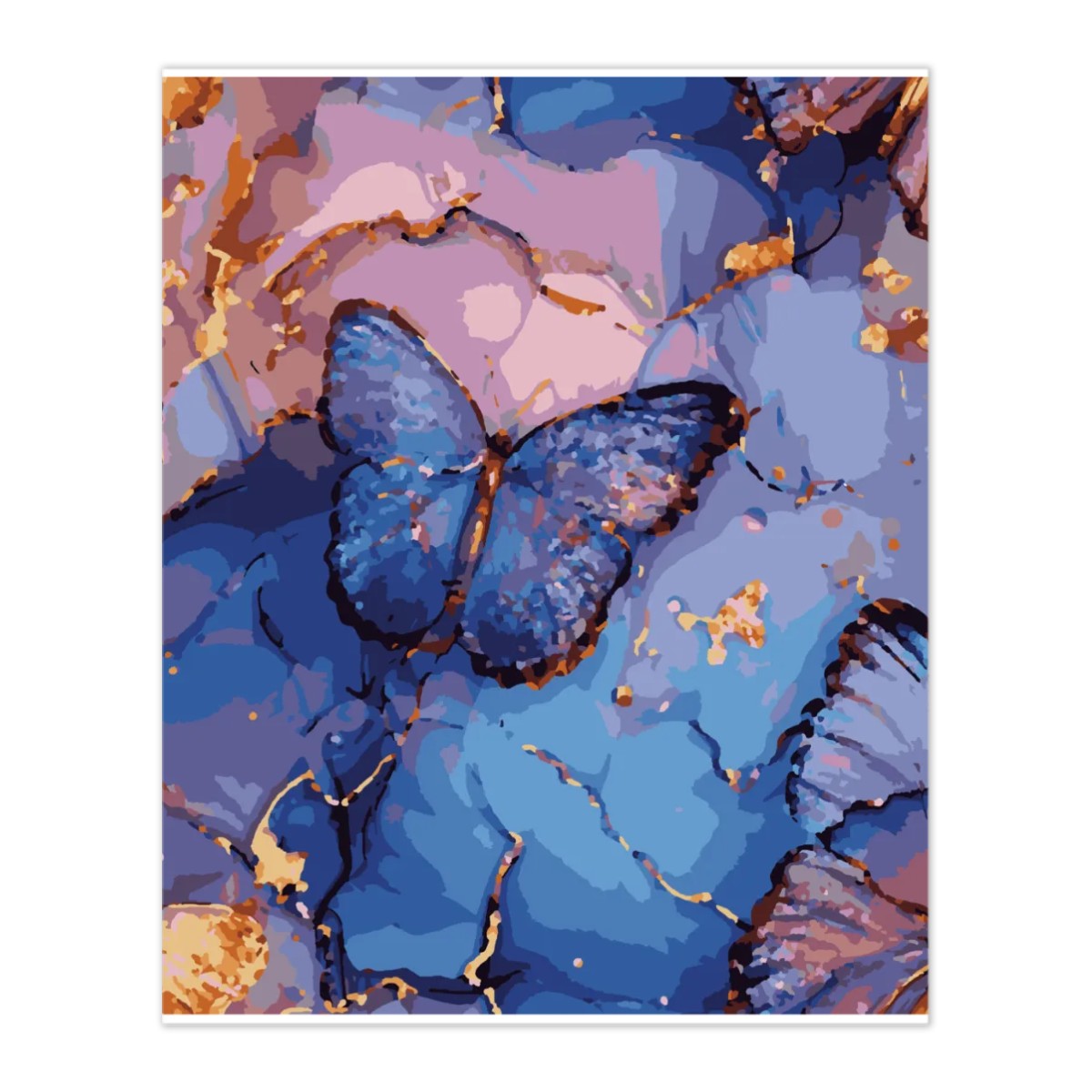 Artdiystudio Abstract Butterflies Paint By Numbers Kit A Graceful Flight Of Colors