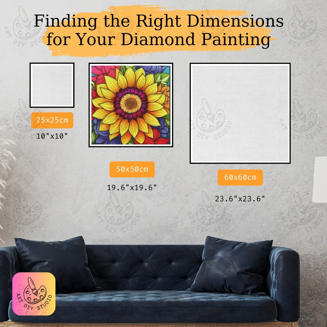 Artdiystudio Add A Burst Of Color With Radiant Sunburst Bloom Diamond Art