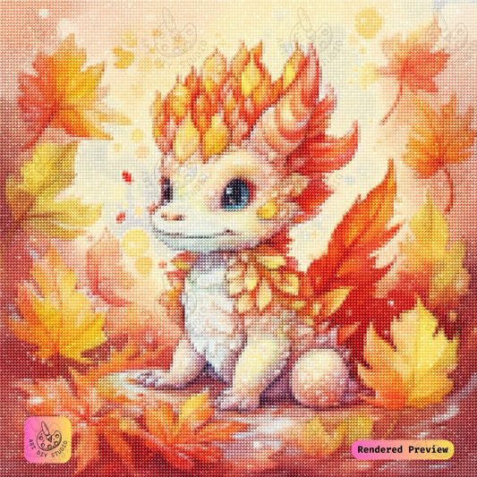 Artdiystudio Autumn Ember Hatchling Diy Diamond Painting Kit A Cute And Cozy Creation 2