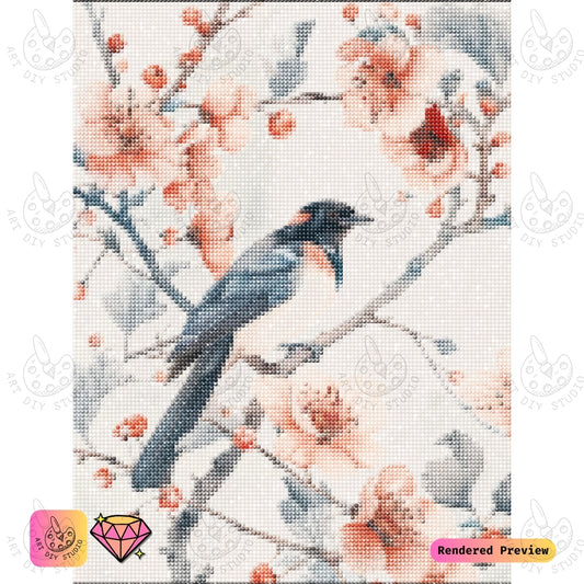 Artdiystudio Birds And Blossoms Serenity Diy Diamond Painting Kit A Touch Of Natures Harmony 5
