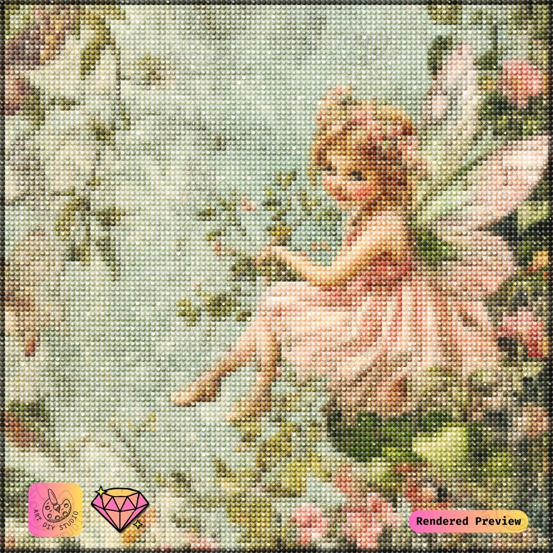 Artdiystudio Blooming Fairy Innocence Diy Diamond Painting Kit A Journey Into A Whimsical World 2