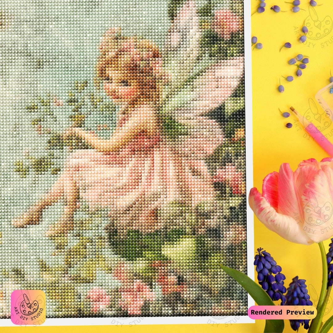 Artdiystudio Blooming Fairy Innocence Diy Diamond Painting Kit A Journey Into A Whimsical World 3
