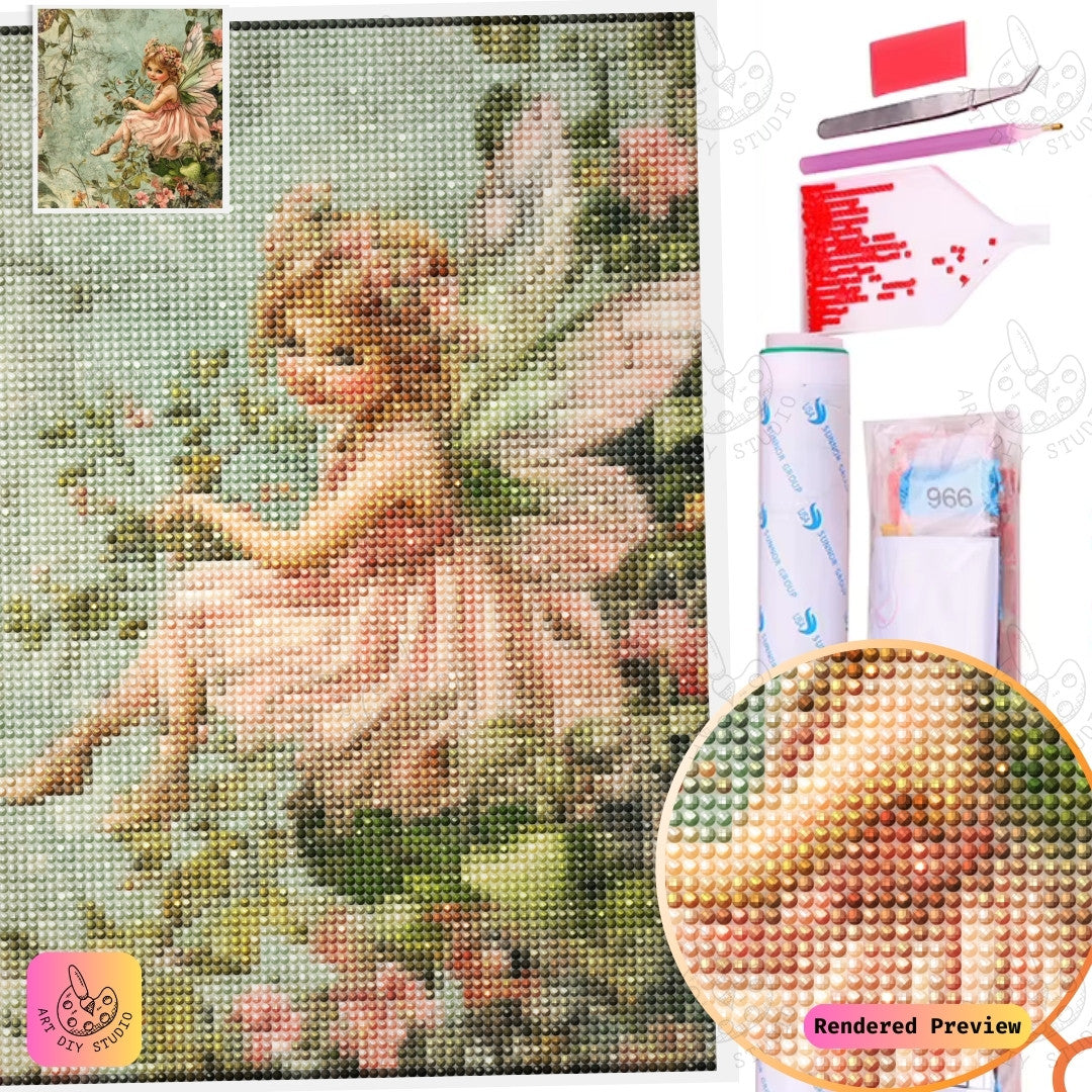 Artdiystudio Blooming Fairy Innocence Diy Diamond Painting Kit A Journey Into A Whimsical World 5