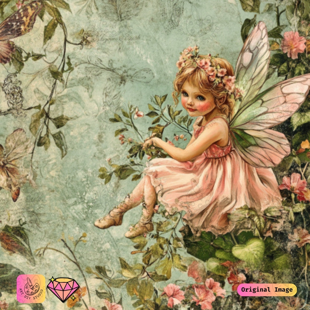 Artdiystudio Blooming Fairy Innocence Diy Diamond Painting Kit A Journey Into A Whimsical World